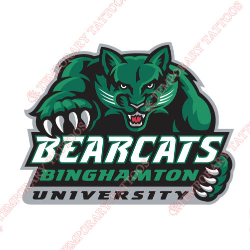 Binghamton Bearcats 2001 Pres Primary Customize Temporary Tattoos Stickers NO.4004